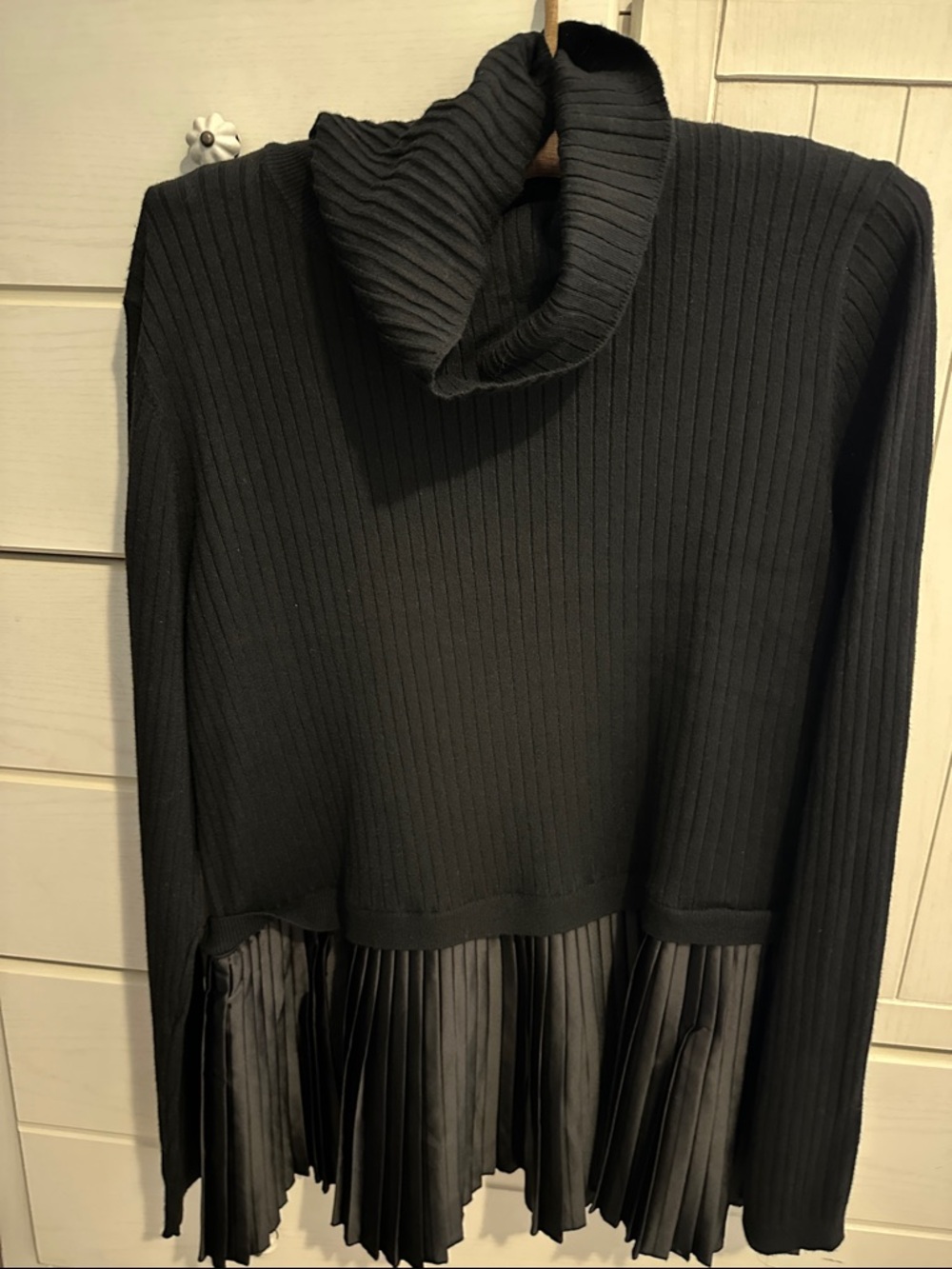Black turtleneck sweater